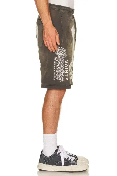 SAINT Mxxxxxx Bone x Bounty Hunter Cut Sew Shorts | Thumbnail 2