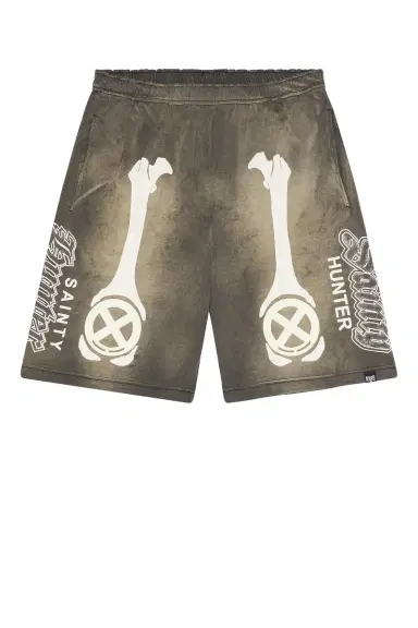 SAINT Mxxxxxx Bone x Bounty Hunter Cut Sew Shorts | Thumbnail 6