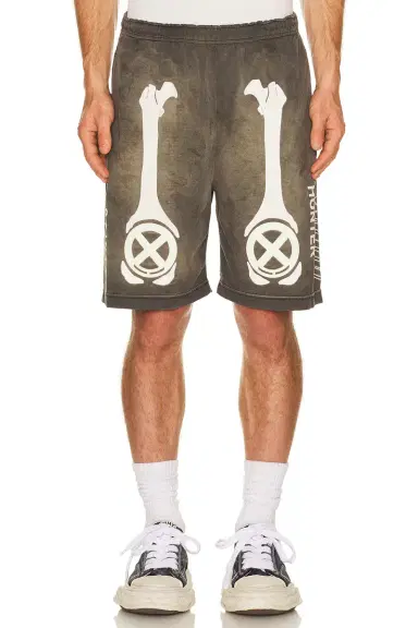 SAINT Mxxxxxx Bone x Bounty Hunter Cut Sew Shorts | Thumbnail 1