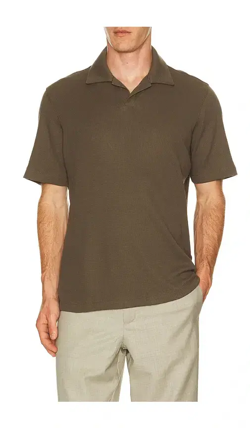Theory Soft Waffle Short Sleeve Polo
