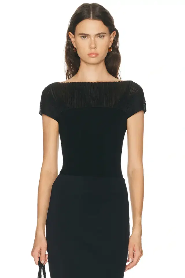 House of Dagmar Contrast Knit Top