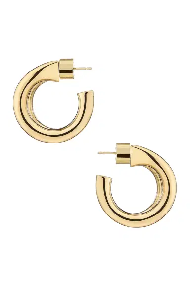 Jennifer Fisher Double Lilly Mini Hoop Earrings | Thumbnail 3 Jennifer Fisher Double Lilly Mini Hoop Earrings | Thumbnail 3