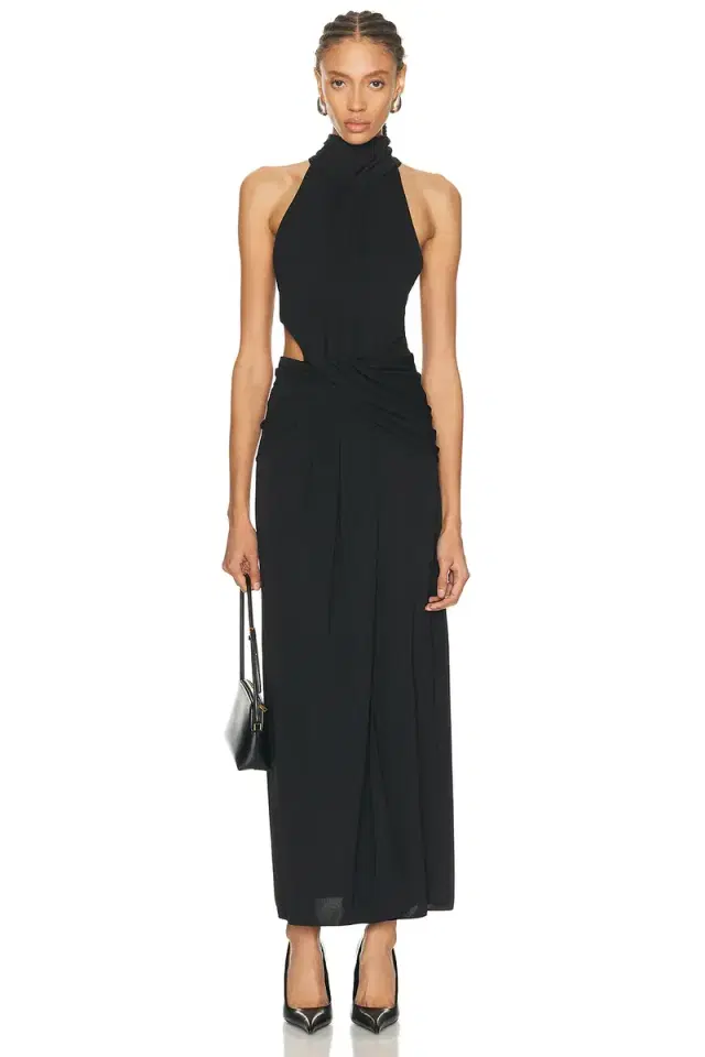 Johanna Ortiz Retro Drape Maxi Dress
