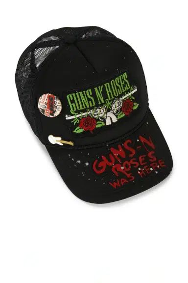 Madeworn Guns N' Roses Hand Painted Patched & Pinned Trucker Hat | Thumbnail 7