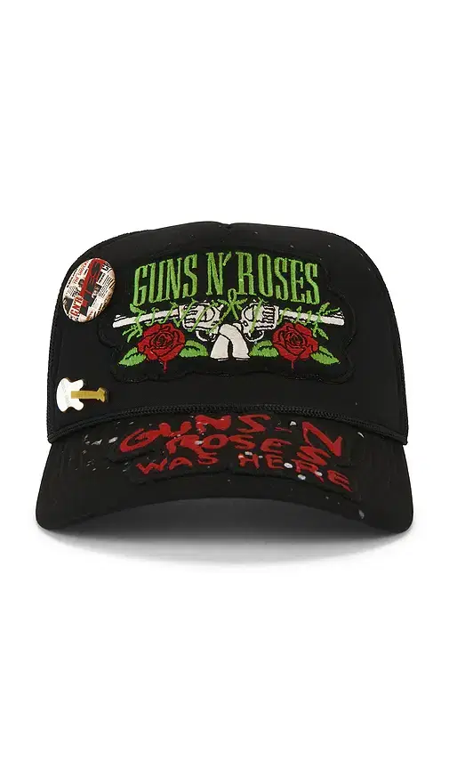 Madeworn Guns N' Roses Hand Painted Patched & Pinned Trucker Hat