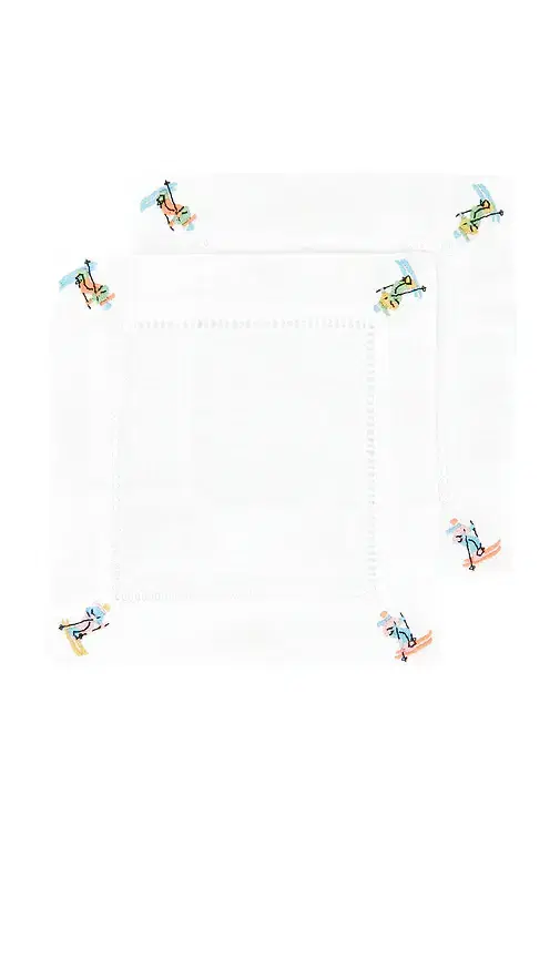 Abbode Skier Napkin