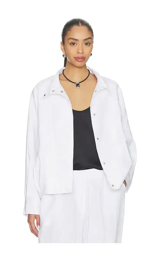 Linen Bomber Jacket