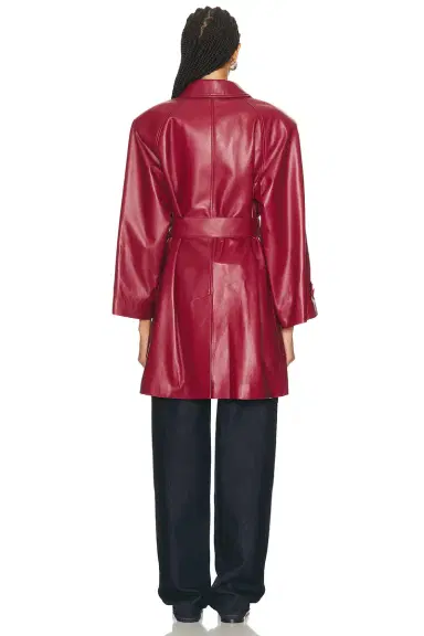 Aexae Leather Padded Midi Coat | Thumbnail 6 Aexae Leather Padded Midi Coat | Thumbnail 6