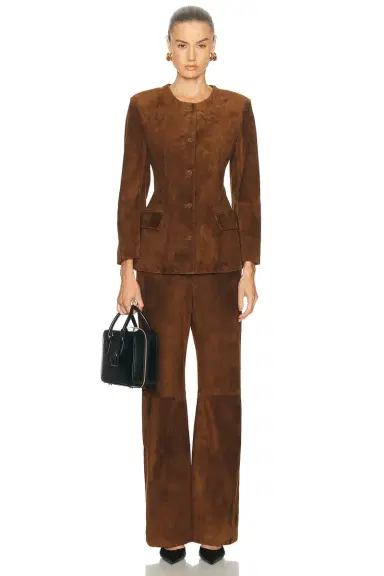 Aexae Leather Suede Straight Leg Pant | Thumbnail 7 Aexae Leather Suede Straight Leg Pant | Thumbnail 7