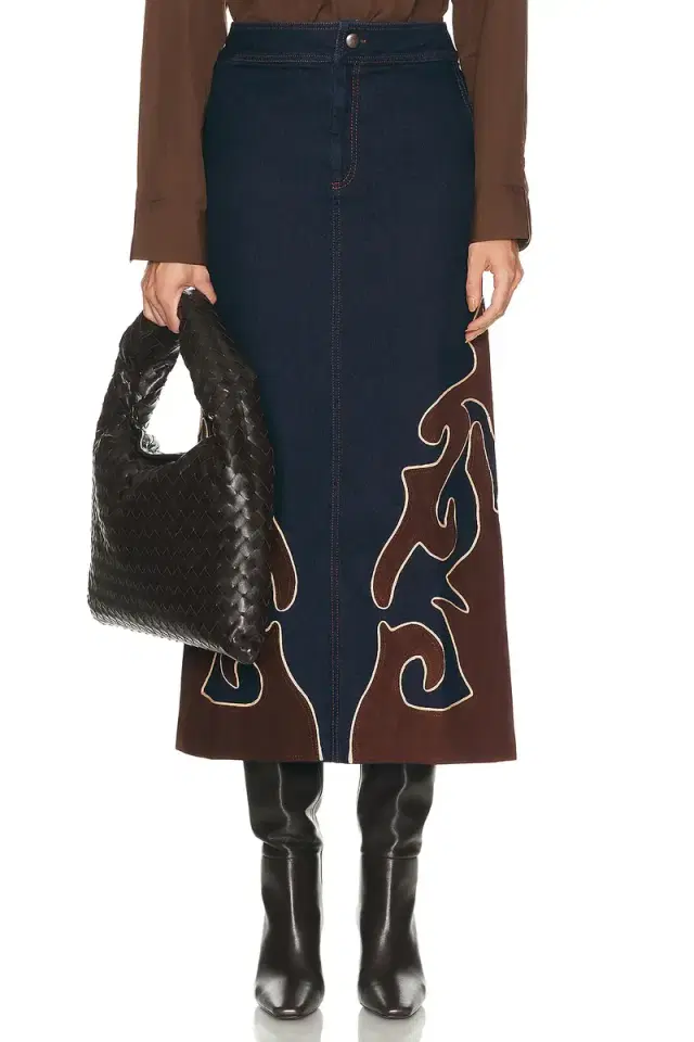 Johanna Ortiz Time On My Side Midi Skirt