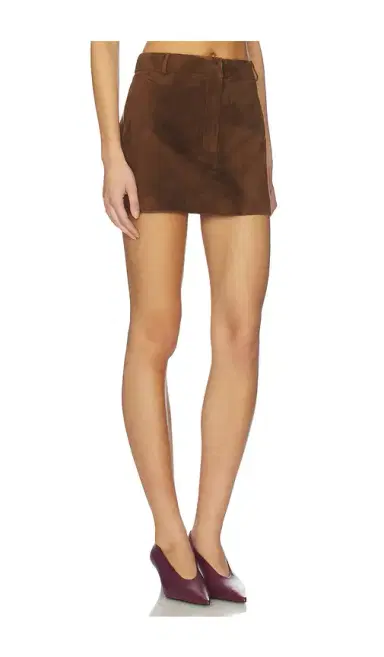 Aexae x REVOLVE Leather Suede Mini Skirt | Thumbnail 2
