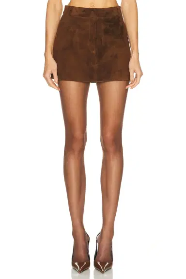 Aexae x REVOLVE Leather Suede Mini Skirt | Thumbnail 3