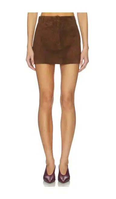 Aexae x REVOLVE Leather Suede Mini Skirt | Thumbnail 1