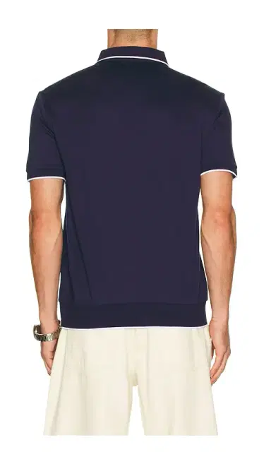 Polo Ralph Lauren Short Sleeve Jacquard Pique Johnny Collar Polo | Thumbnail 2