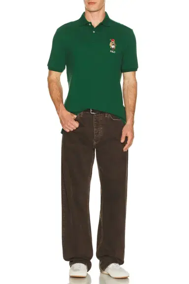 Polo Ralph Lauren Short Sleeve Basic Mesh Society Bear Polo | Thumbnail 5