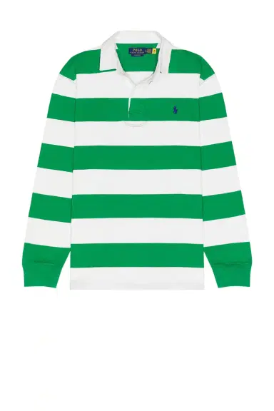 Polo Ralph Lauren Long Sleeve Iconic Stripe Rugby Polo | Thumbnail 6