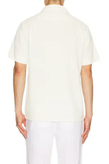 Polo Ralph Lauren Waffle Knit Cotton Linen Camp Shirt | Thumbnail 4