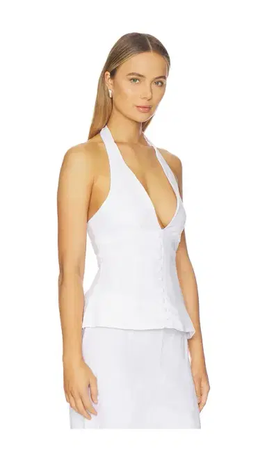 Aexae Linen Halter Neck Top | Thumbnail 2