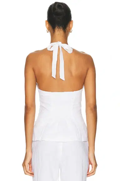 Aexae Linen Halter Neck Top | Thumbnail 5
