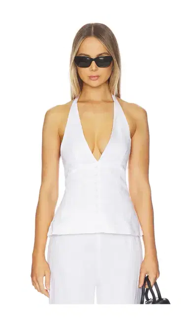 Aexae Linen Halter Neck Top | Thumbnail 1
