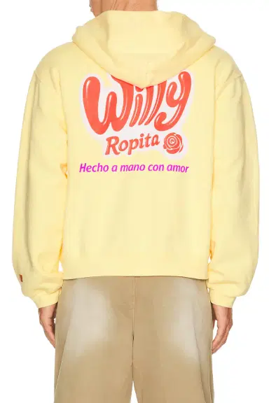 Willy Chavarria Willy Ropita Shrunken Zip-Through Hoodie | Thumbnail 1 Willy Chavarria Willy Ropita Shrunken Zip-Through Hoodie | Thumbnail 1