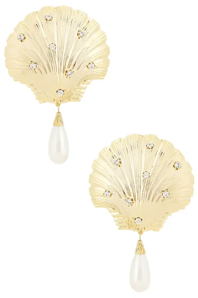Rowen Rose Shell Earrings