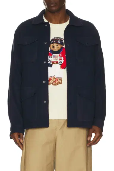Polo Ralph Lauren Winter Olympics Boil Wool Double Knit Shirt | Thumbnail 3