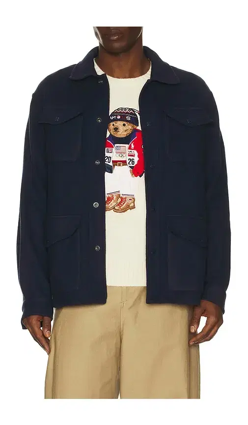 Polo Ralph Lauren Winter Olympics Boil Wool Double Knit Shirt