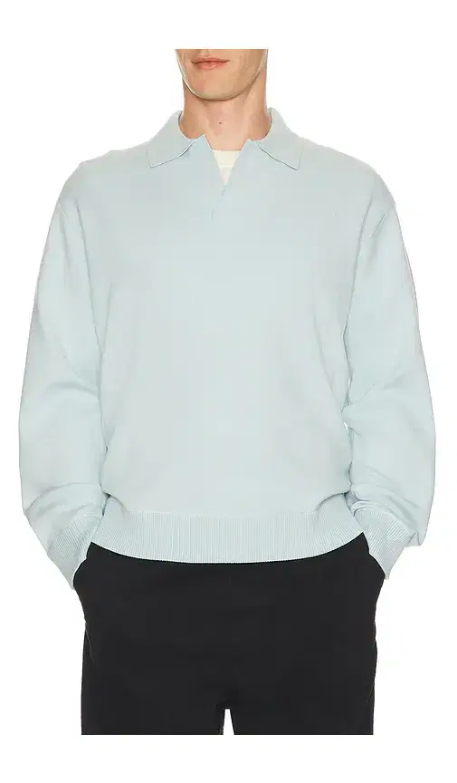 Theory Light Bilen Jonny Collar Pop Over Sweater