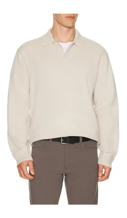 Theory Light Bilen Jonny Collar Pop Over Sweater
