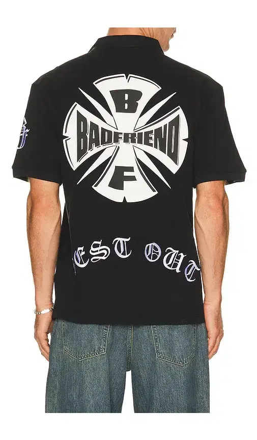 Badfriend Best Out Embroidered Knit Polo