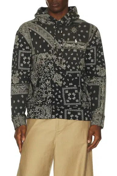 Polo Ralph Lauren Bandana Print Fleece Hoodie | Thumbnail 3