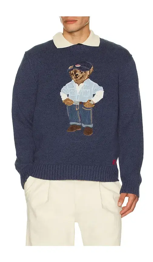 Polo Ralph Lauren Polo Bear Linen-Cotton Sweater