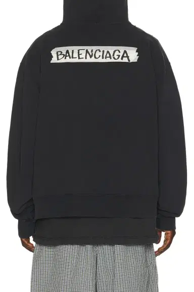 Balenciaga Over Zip Up Hoodie | Thumbnail 3