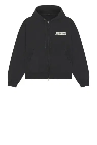 Balenciaga Over Zip Up Hoodie | Thumbnail 5