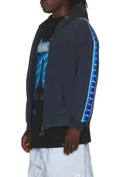 Balenciaga Patched Zip Up Hoodie | Thumbnail 2