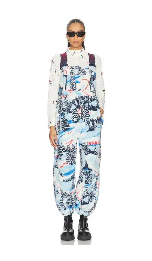 Free People x FP Movement Printed Hit The Slopes Salopette Jumpsuit
