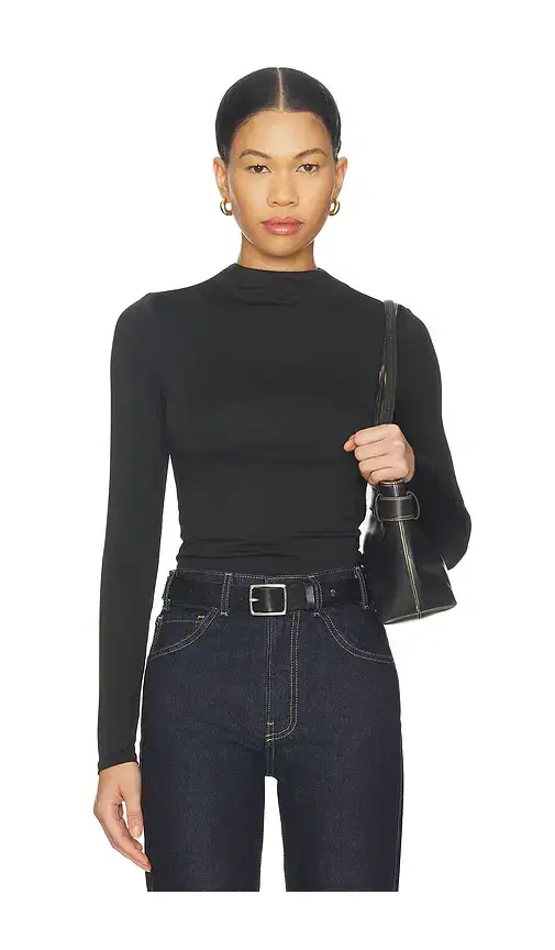 ALL THE WAYS Calliope Mock Neck Top