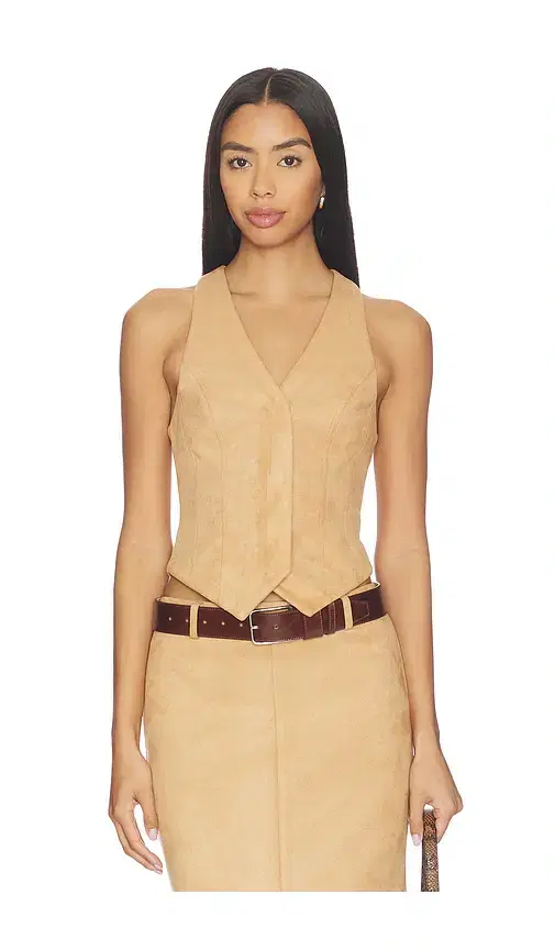 ALL THE WAYS Bailey Faux Suede Vest