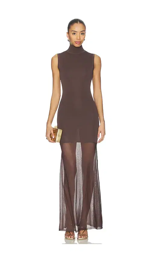 SEROYA Amine Knit Maxi Dress