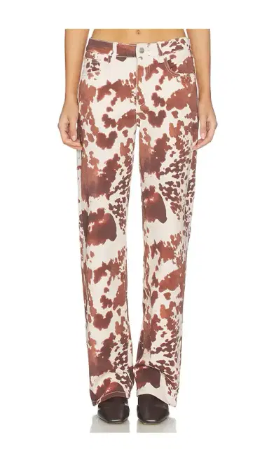 superdown Lile Cow Print Jean | Thumbnail 1