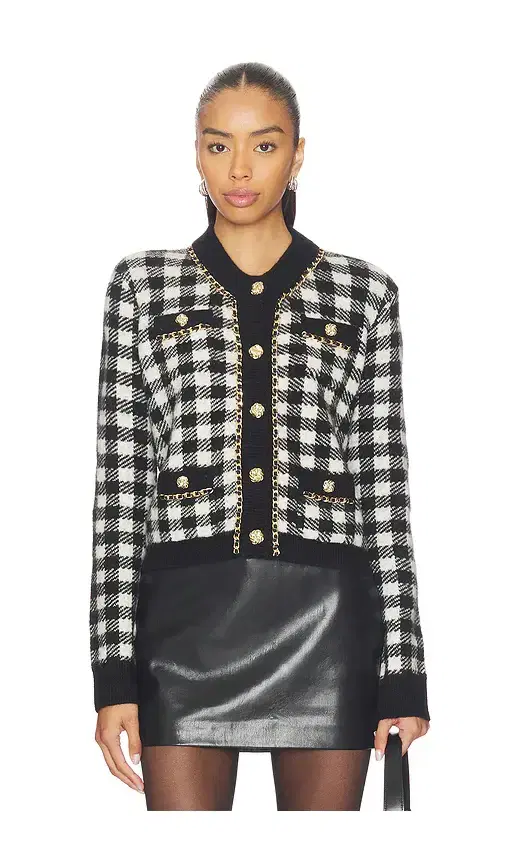 Generation Love Selma Houndstooth Cardigan