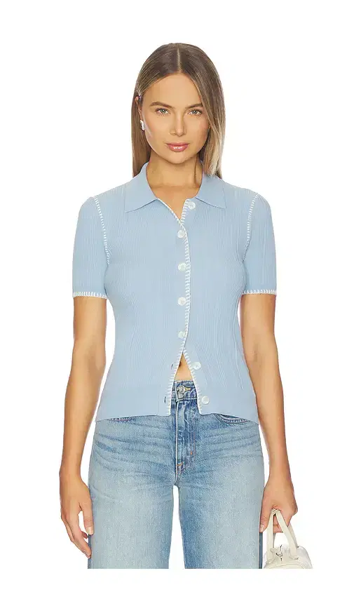 Rag & Bone Harper Short Sleeve Cardigan