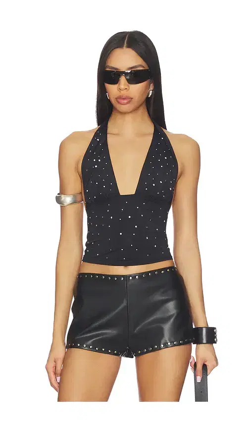 superdown Sheren Studded Top