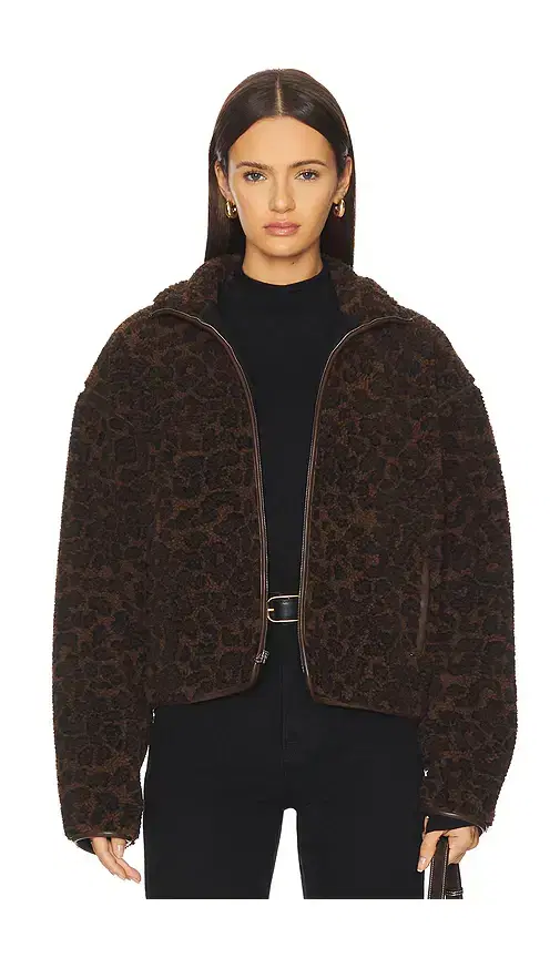 Rag & Bone Sun Sherpa Zip Up Jacket