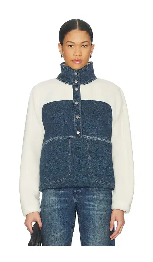 Rag & Bone rb Miramar Fleece Sherpa Popover