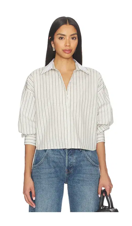 Rag & Bone Marin Stripe Layered Shirt