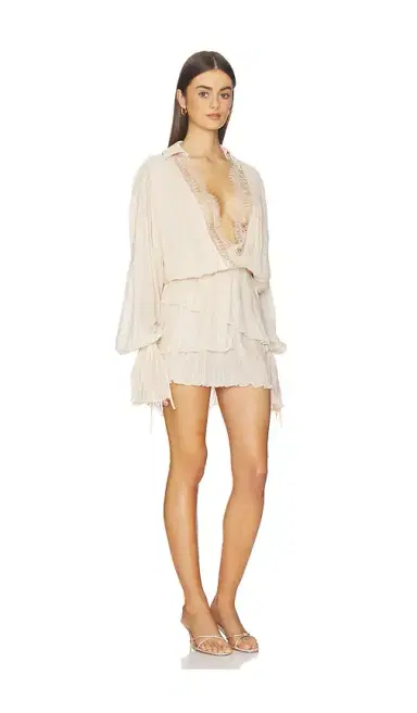 BLUMARINE Georgette Plisse Dress | Thumbnail 2