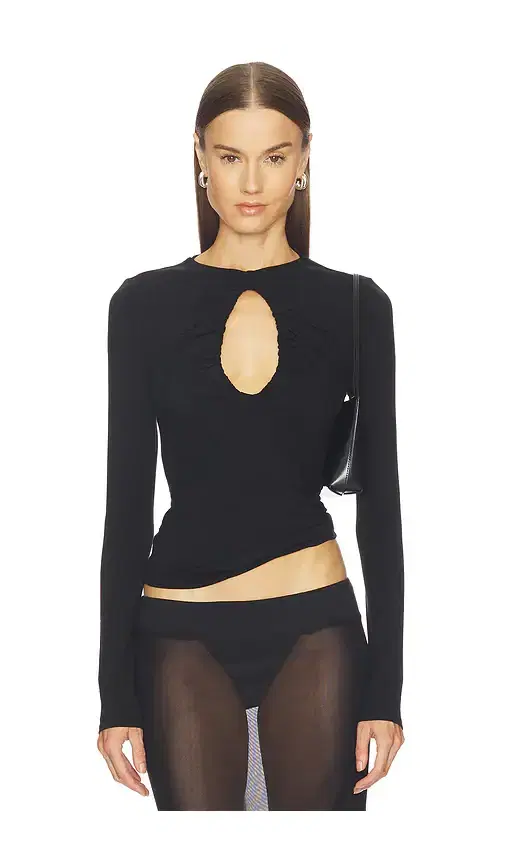 THE LINE BY K Demi Keyhole Top