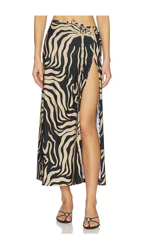Johanna Ortiz Palms Nuevo Destino Midi Skirt